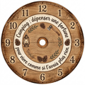 Horloge en verre - L'Appel du Camping