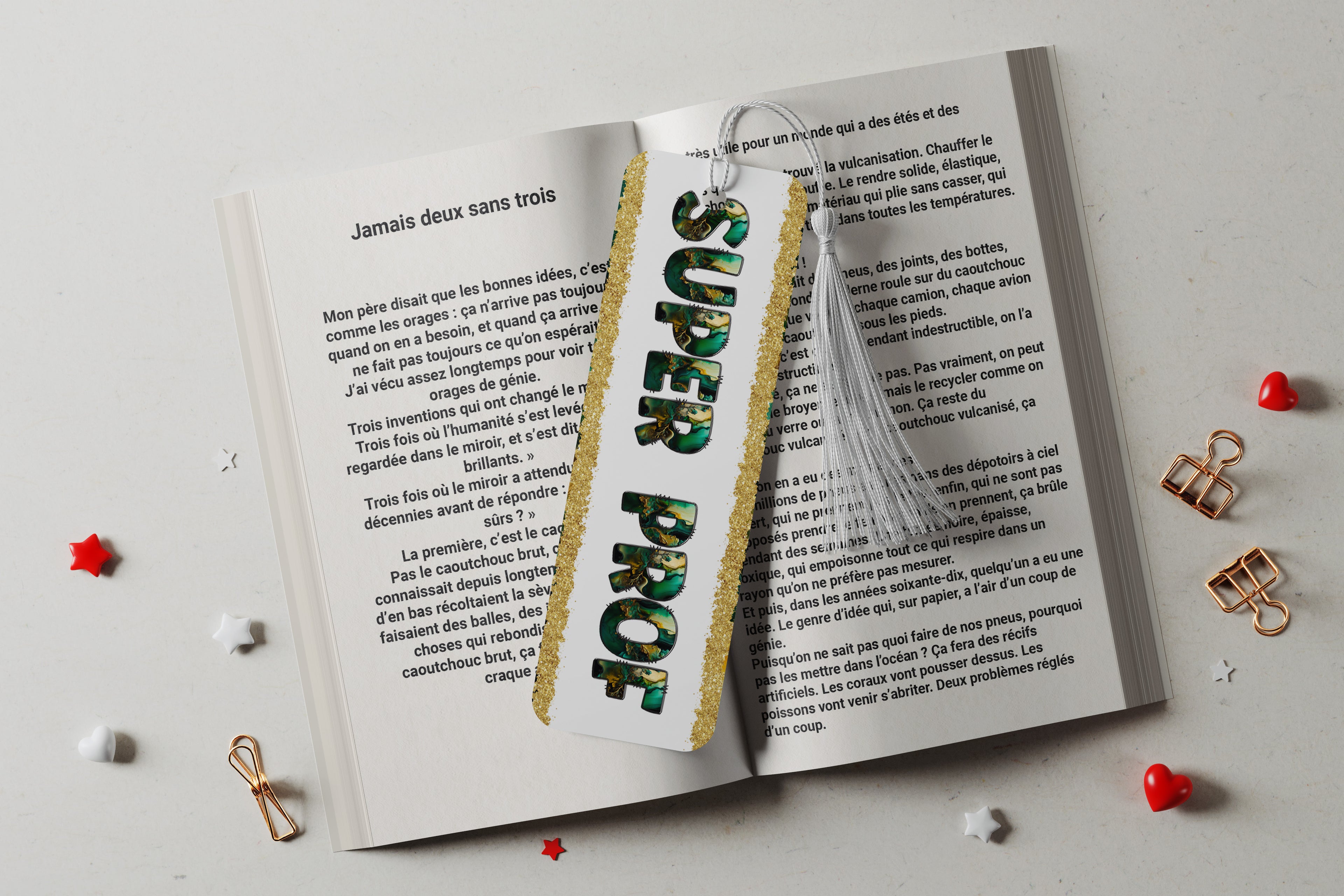 Marque-pages en aluminium - Super Prof
