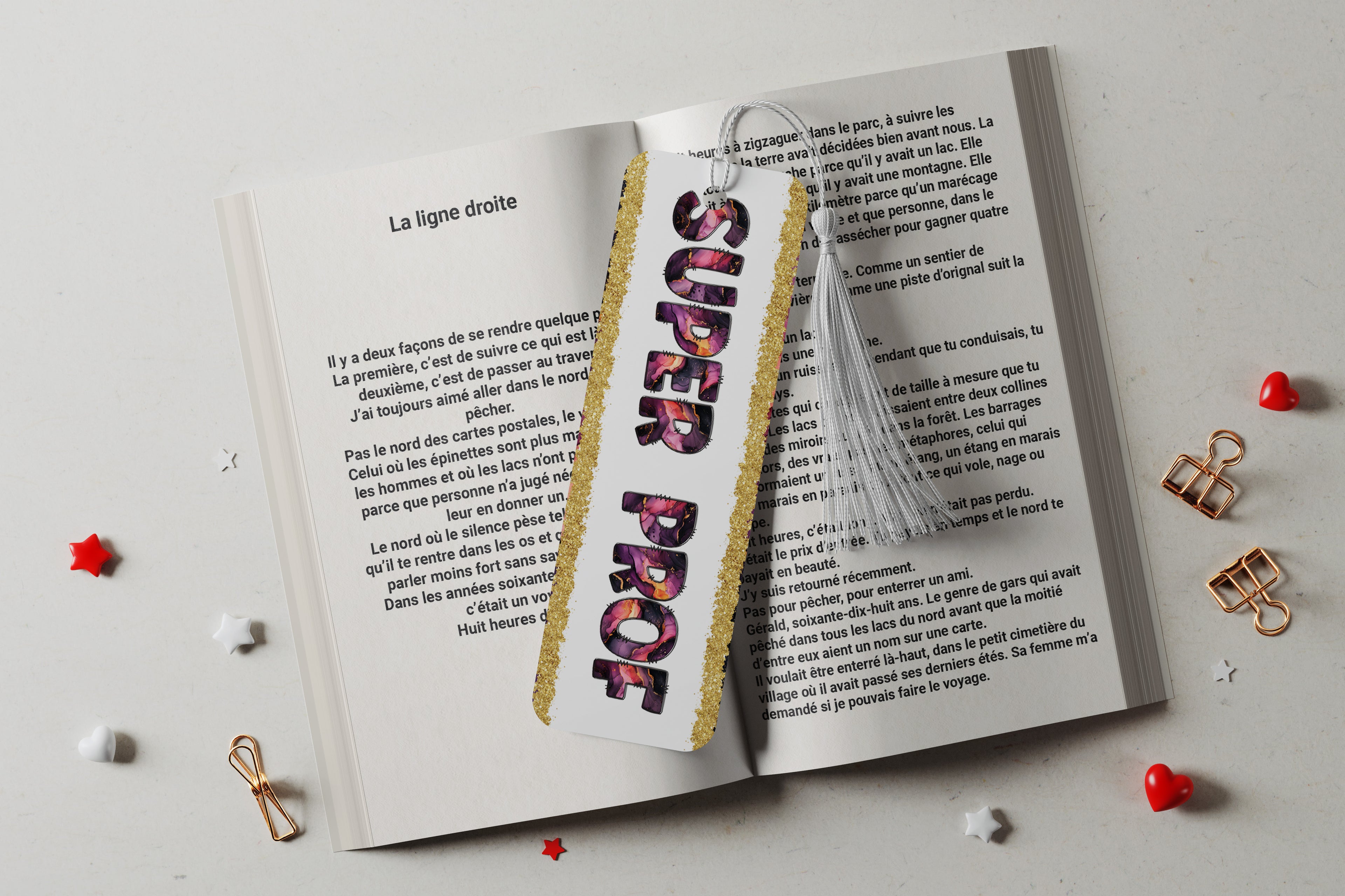 Marque-pages en aluminium - Super Prof