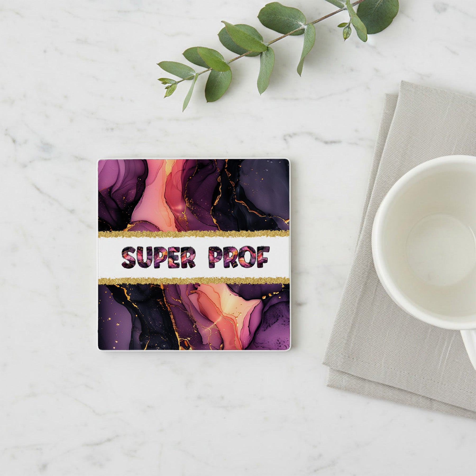 Dessous de verre 10x10 - Super Prof