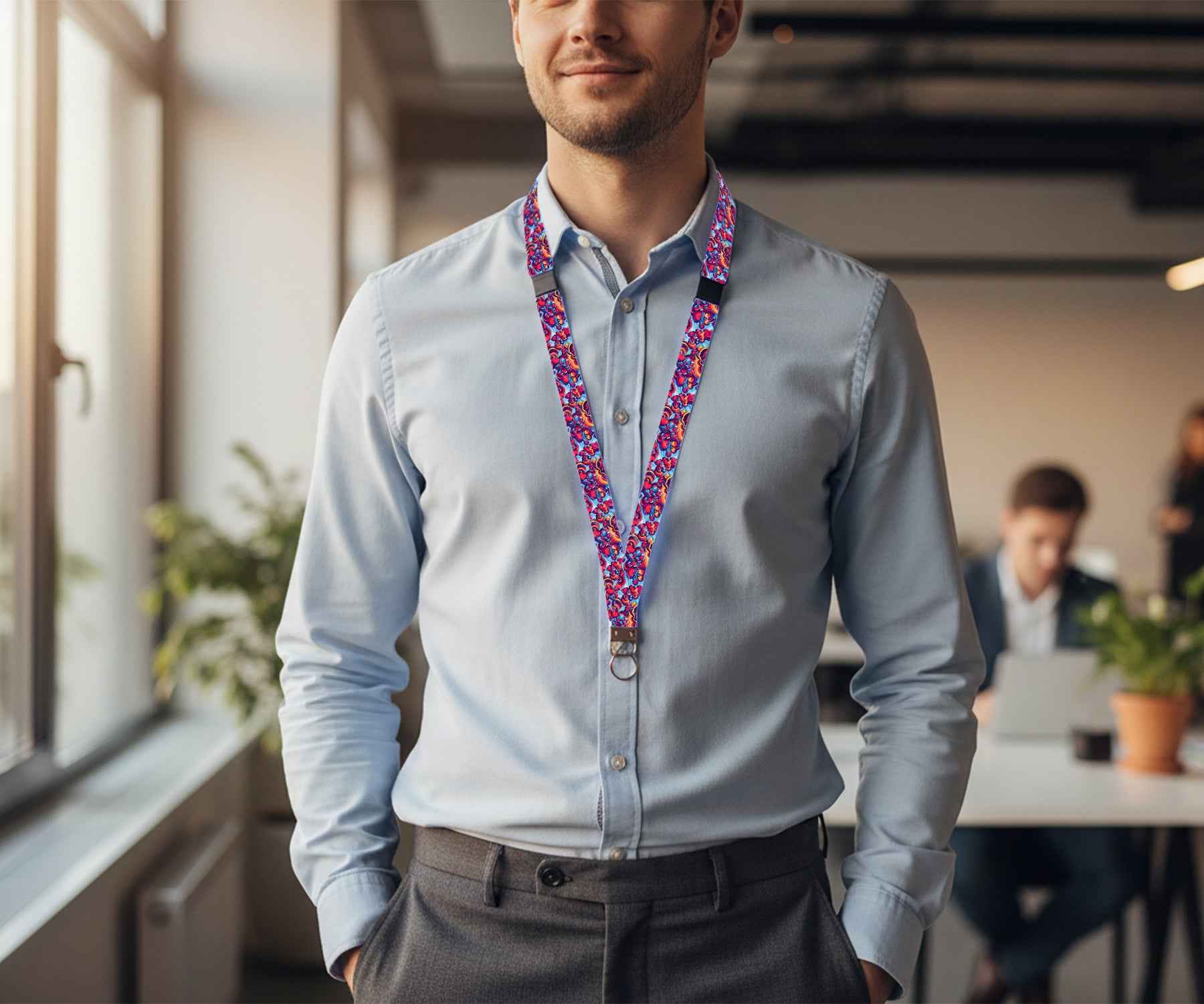 Porte-clés Tissu- St-Valentin - Pop Art Romantique