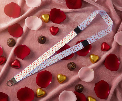 Porte-Clés en Tissu - St-Valentin - Ballons d'Amour