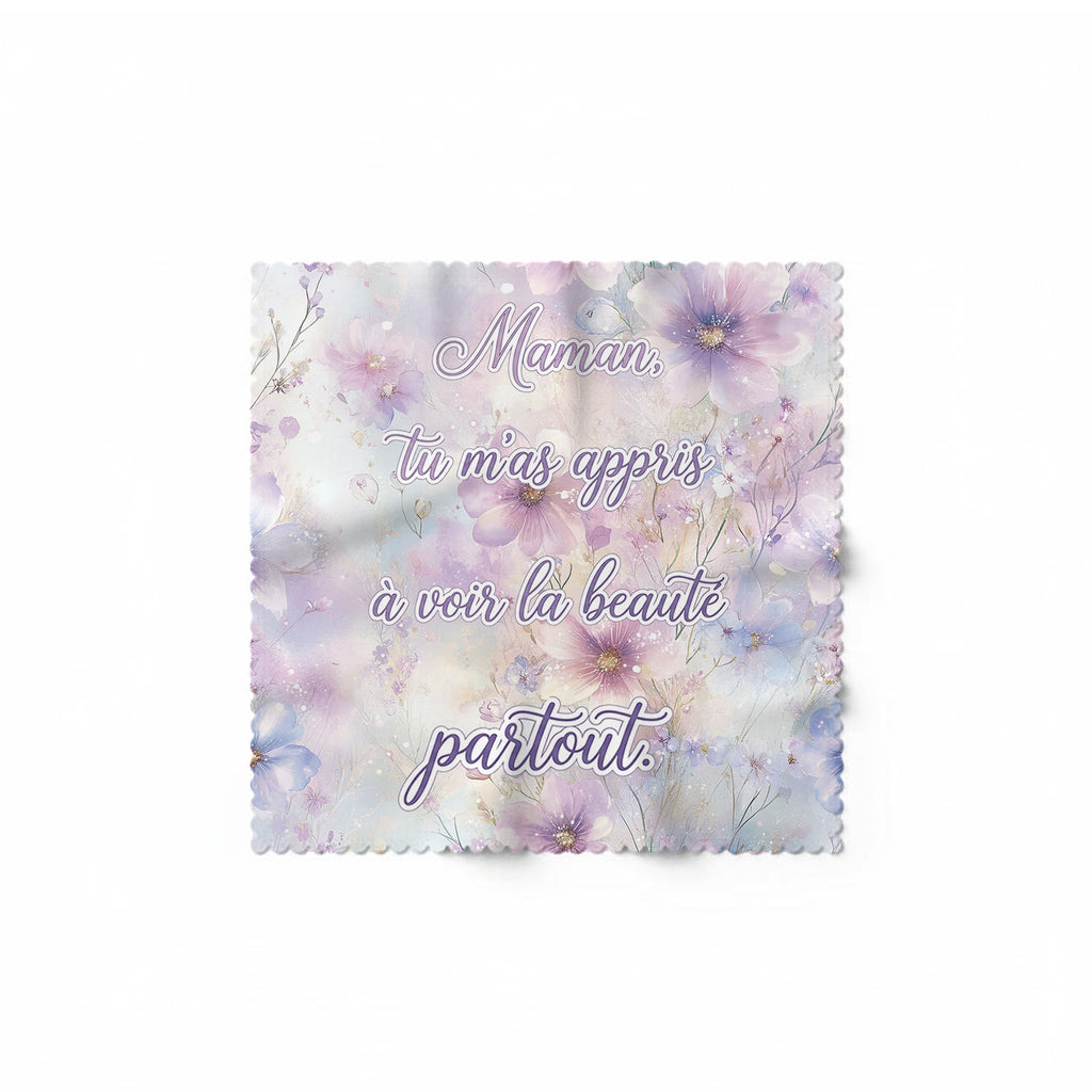 Lingette Microfibre pour lentilles - Citation Maman Beauté