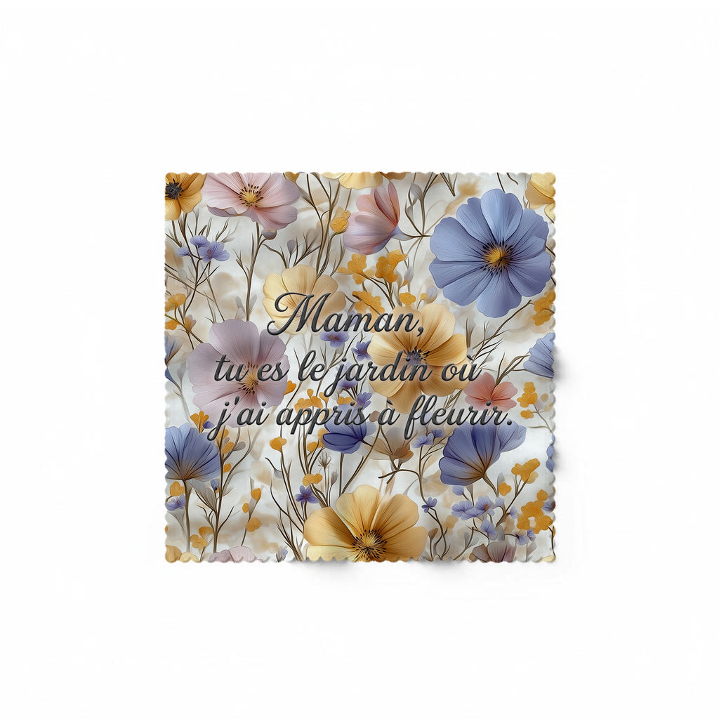 Lingette Microfibre pour lentilles - Citation Maman Jardin