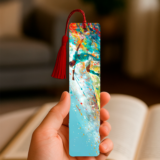 Signet en aluminium avec pompon - Soccer 02