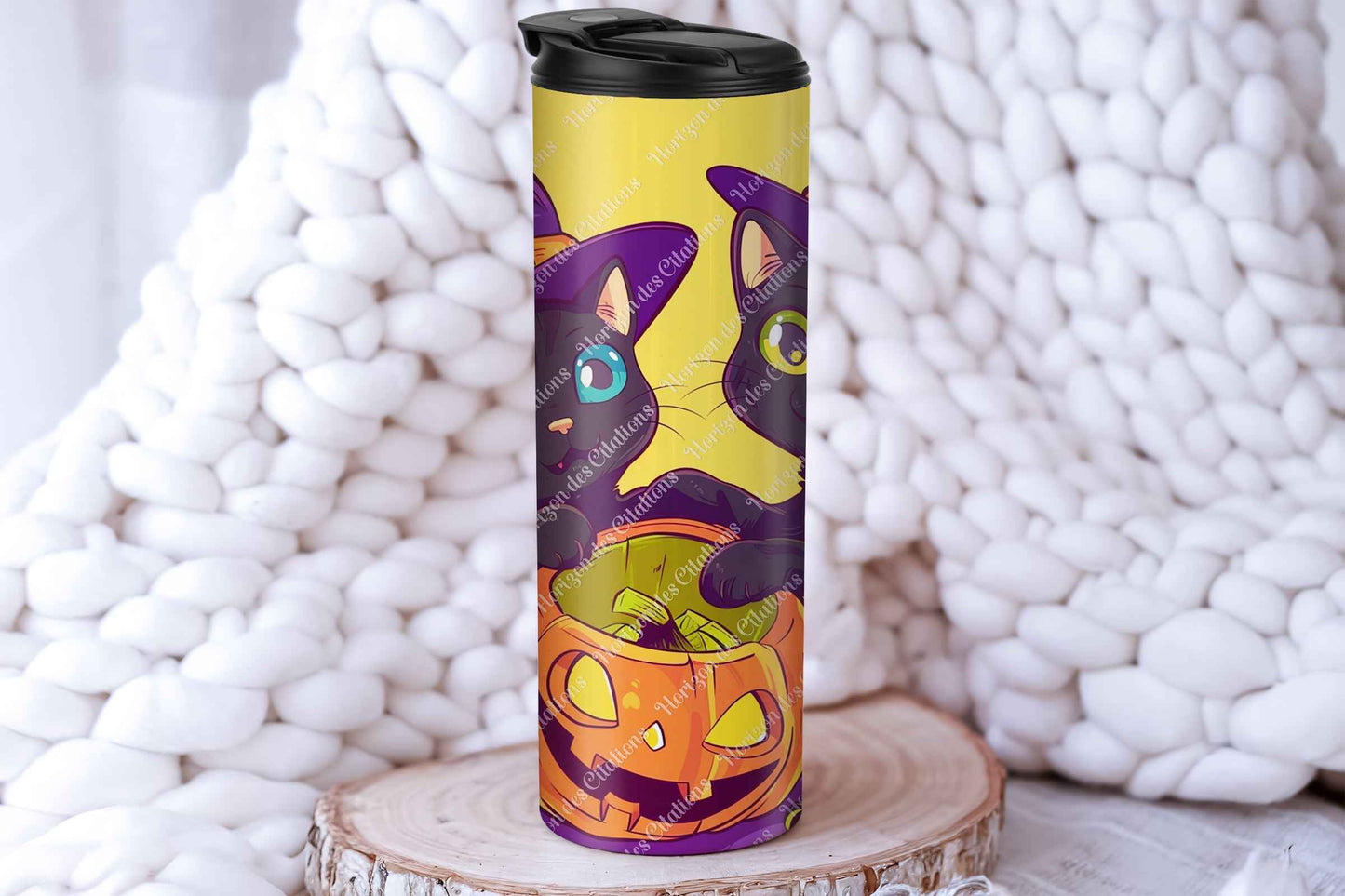 Tumbler 20oz (591ml) - Halloween - Chatons Sorciers