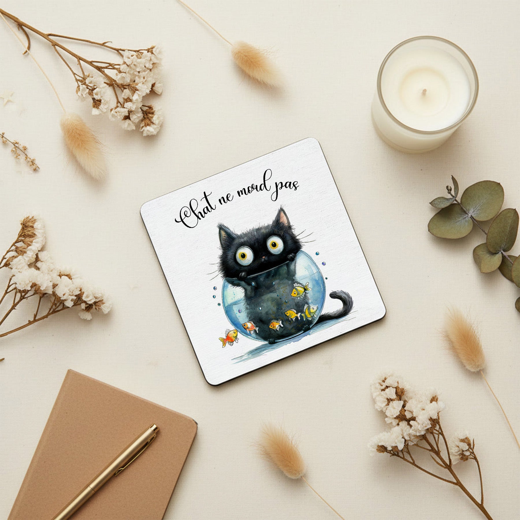 Sous-verre – Série Les Chats