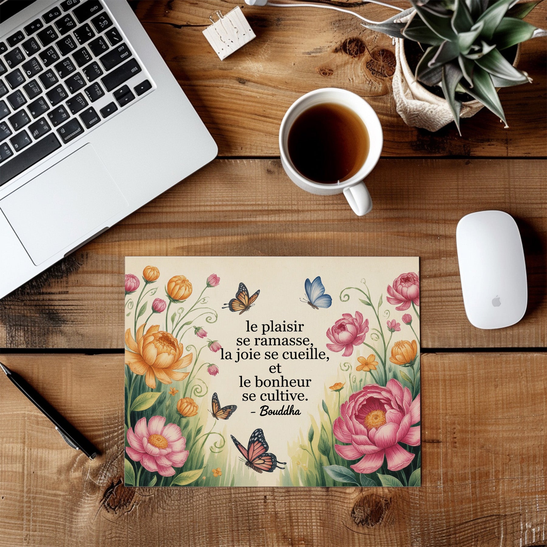 Tapis de souris – Clés du bonheur