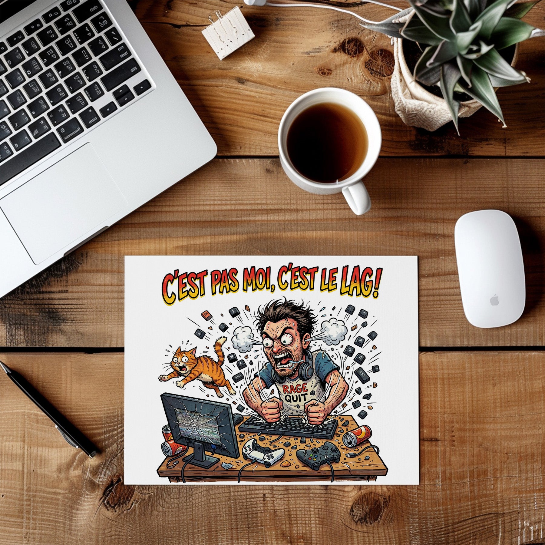 Tapis de souris – C'est pas moi, c'est le lag