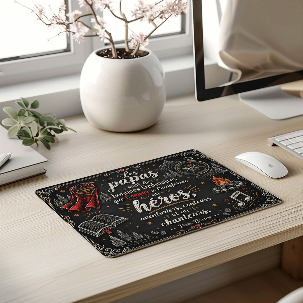 Tapis de souris – Papa Héro