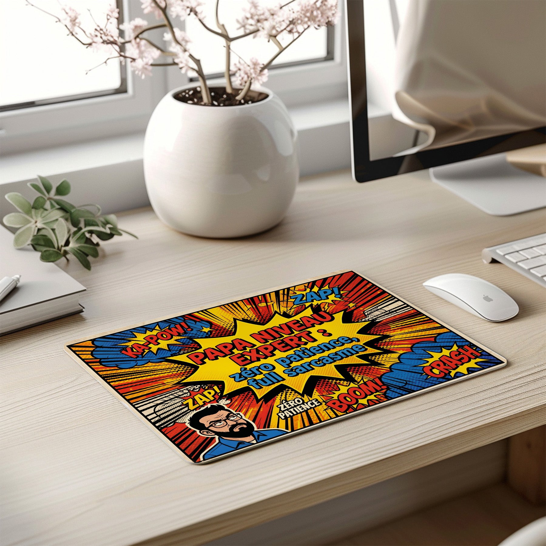 Tapis de souris – Papa Niveau Expert