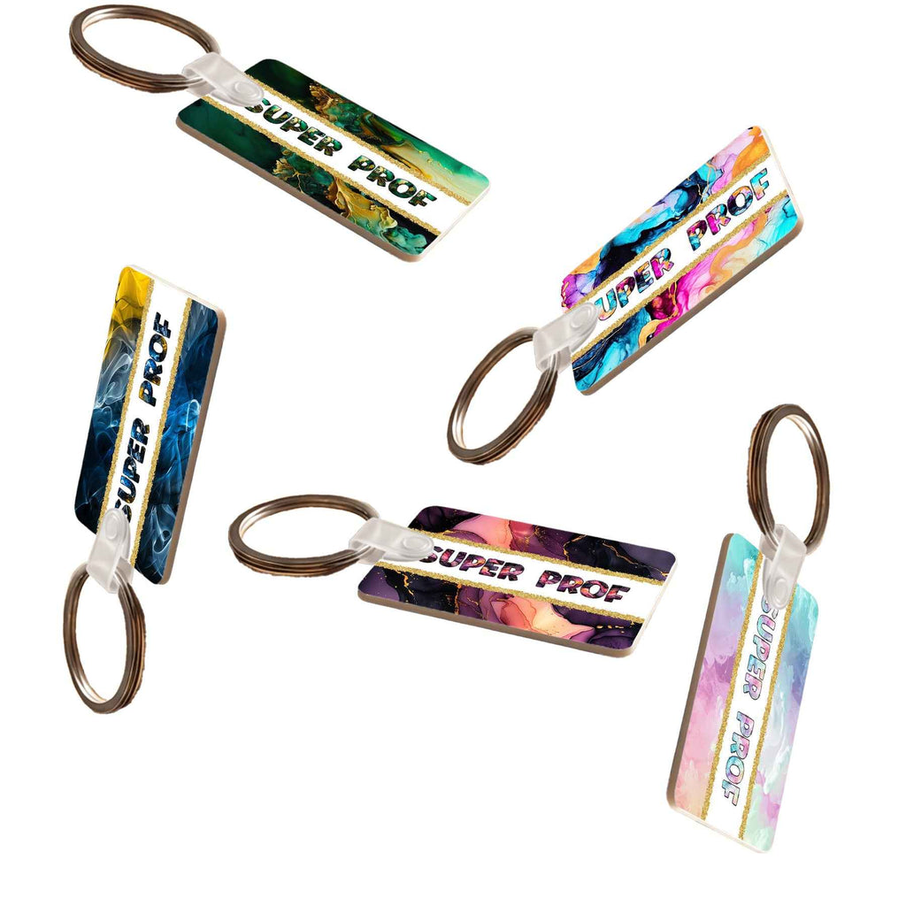 Porte-clés en MDF - Super Prof