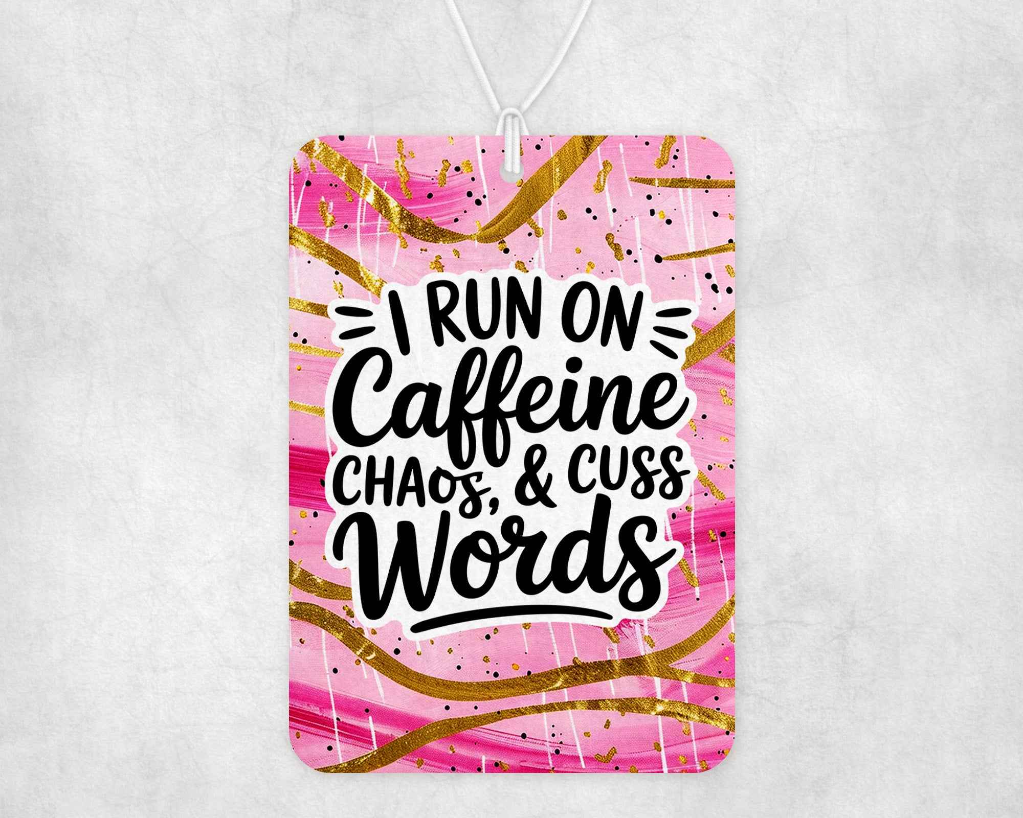Assainisseur d'air en Feutre - Sarcasme - I run on caffeine...