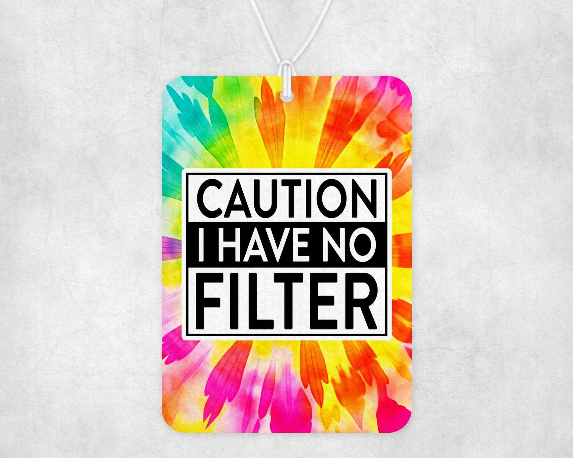 Assainisseur d'air en Feutre - Sarcasme - Caution no filter