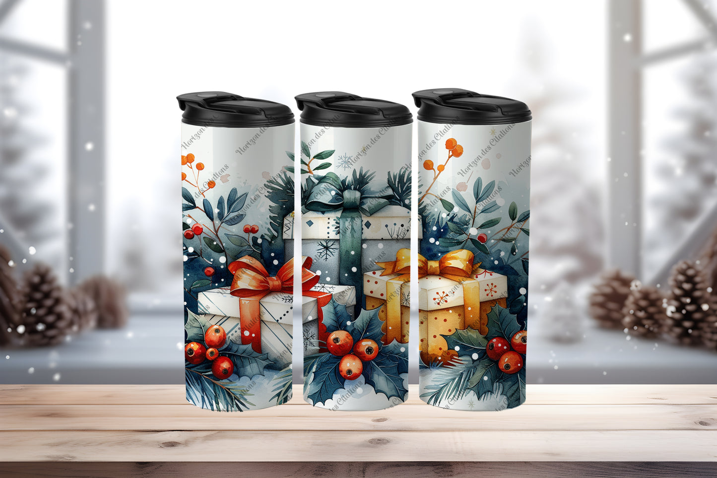 Tumbler 20oz - Noël - Magie des Présents