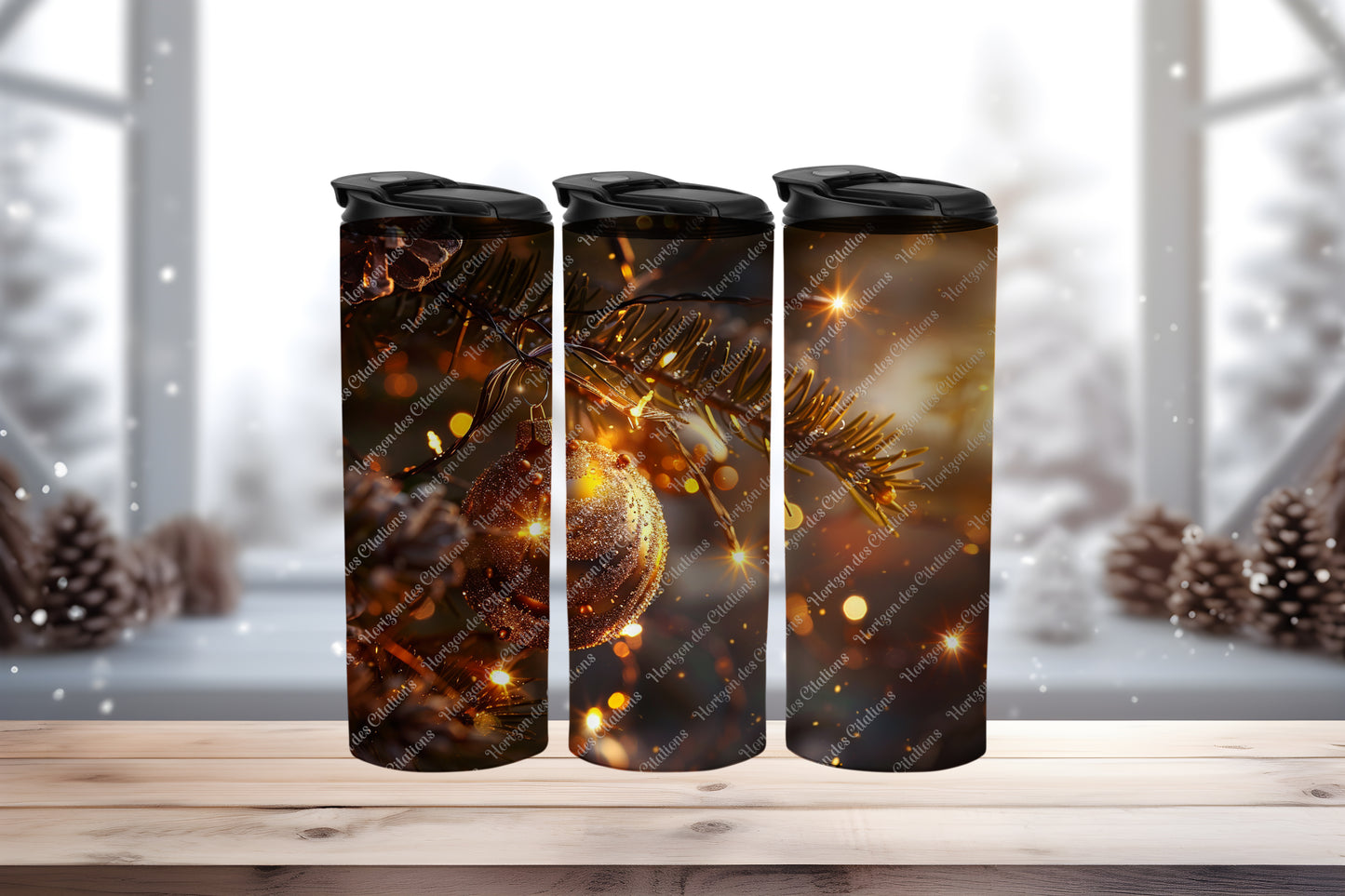 Tumbler 20oz - Noël - Chaleur Scintillante