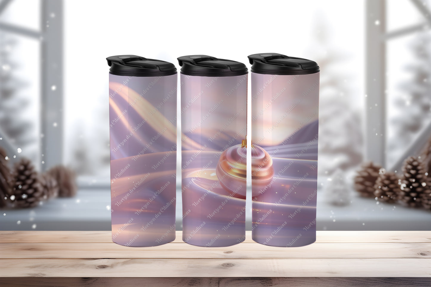 Tumbler 20oz - Noël - Douceur Nacrée
