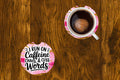 Sous-verre d'auto - Sarcasme - I run on caffeine - ensemble de 2