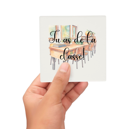 Sous Verre en céramique Professeur Ensemble #1