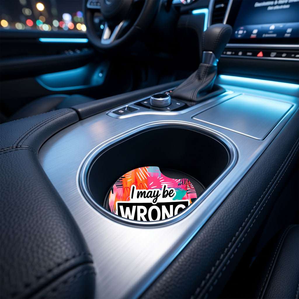 Sous-verre d'auto - Sarcasme - I may be wrong - ensemble de 2