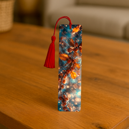 Ensemble de 4 signets en aluminium avec pompon - Éclats de Saison