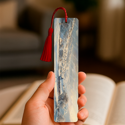 Ensemble de 4 signets en aluminium avec pompon - Sérénité Hivernale