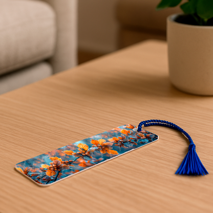 Ensemble de 4 signets en aluminium avec pompon - Éclats de Saison