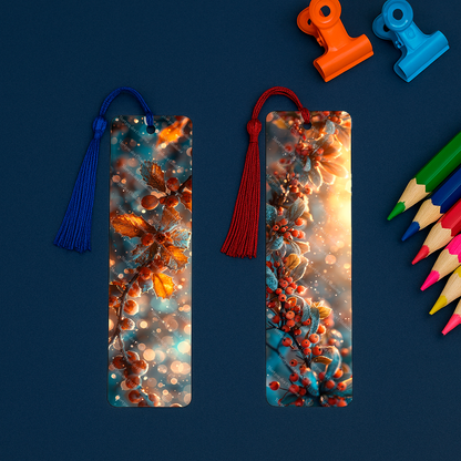 Ensemble de 4 signets en aluminium avec pompon - Éclats de Saison