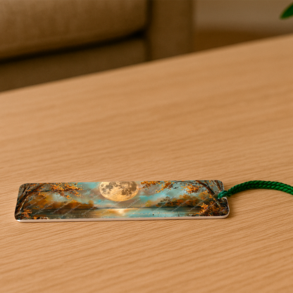 Ensemble de 4 signets en aluminium avec pompon - Clarté d’Automne