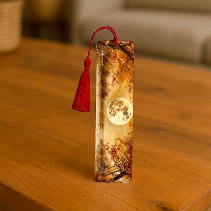 Ensemble de 4 signets en aluminium avec pompon - Clarté d’Automne