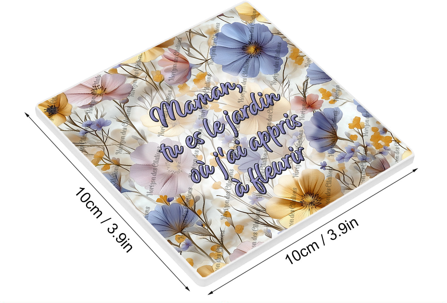 Sous verre céramique - Maman Citation 1