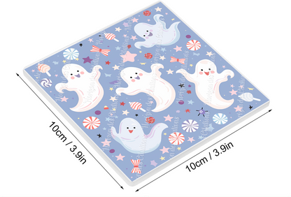 Sous Verre en céramique - Fantômes joyeux