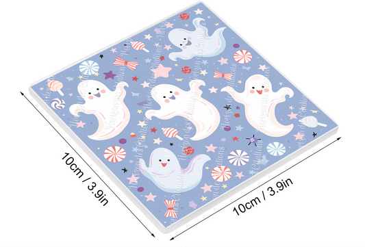 Sous Verre en céramique - Fantômes joyeux