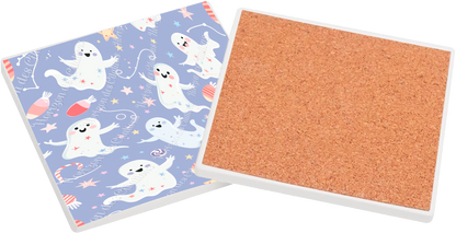 Sous Verre en céramique - Fantômes joyeux