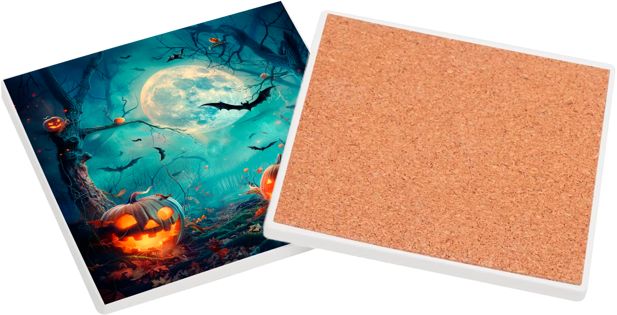 Sous Verre en céramique - Clair de Lune Hanté