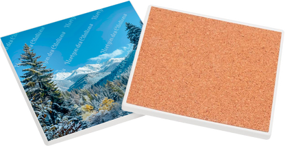 Sous Verre en céramique - Monts d’Hiver