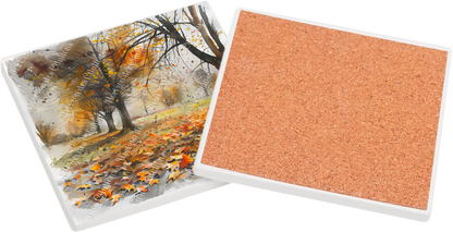 Sous Verre en céramique - Automne Doux