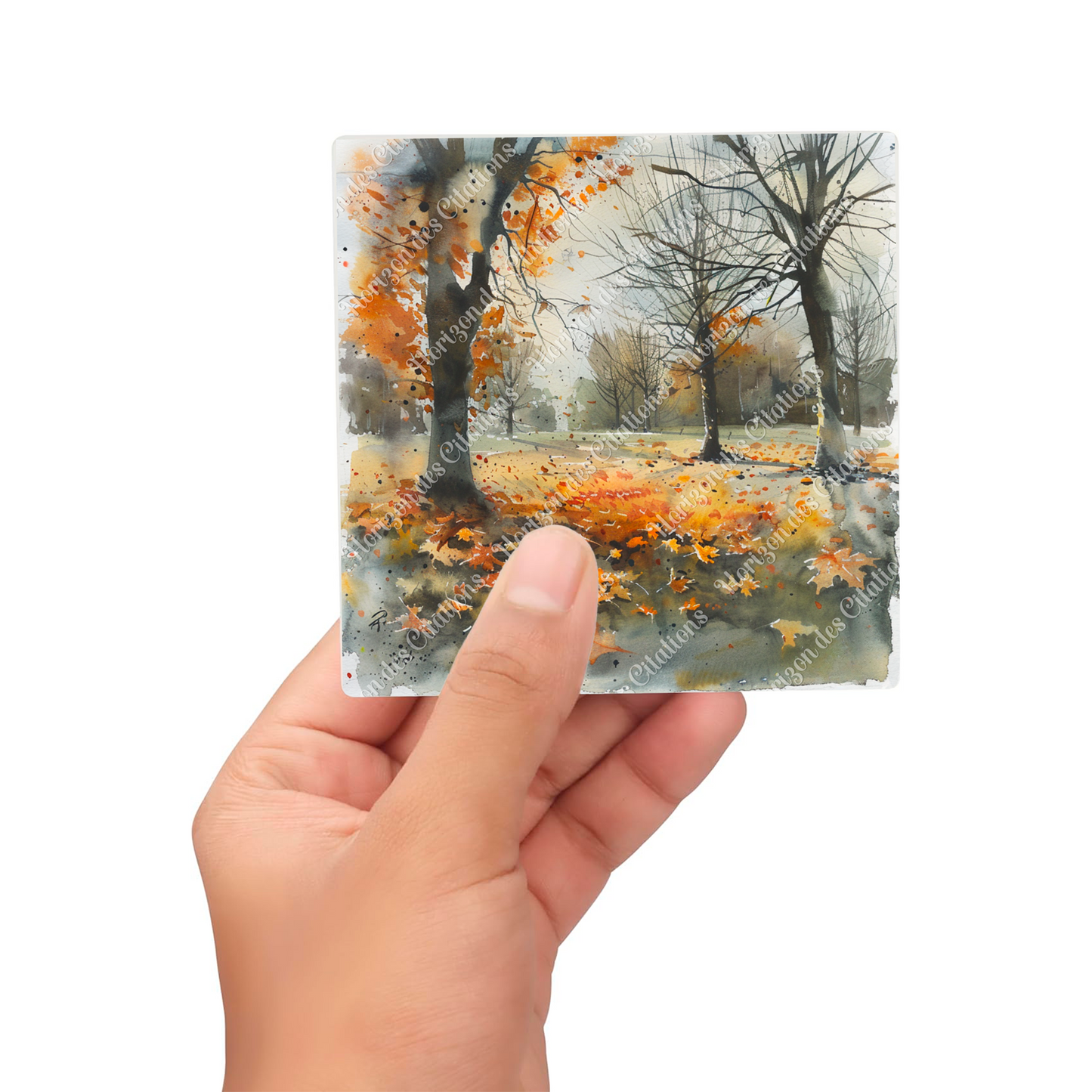 Sous Verre en céramique - Automne Doux