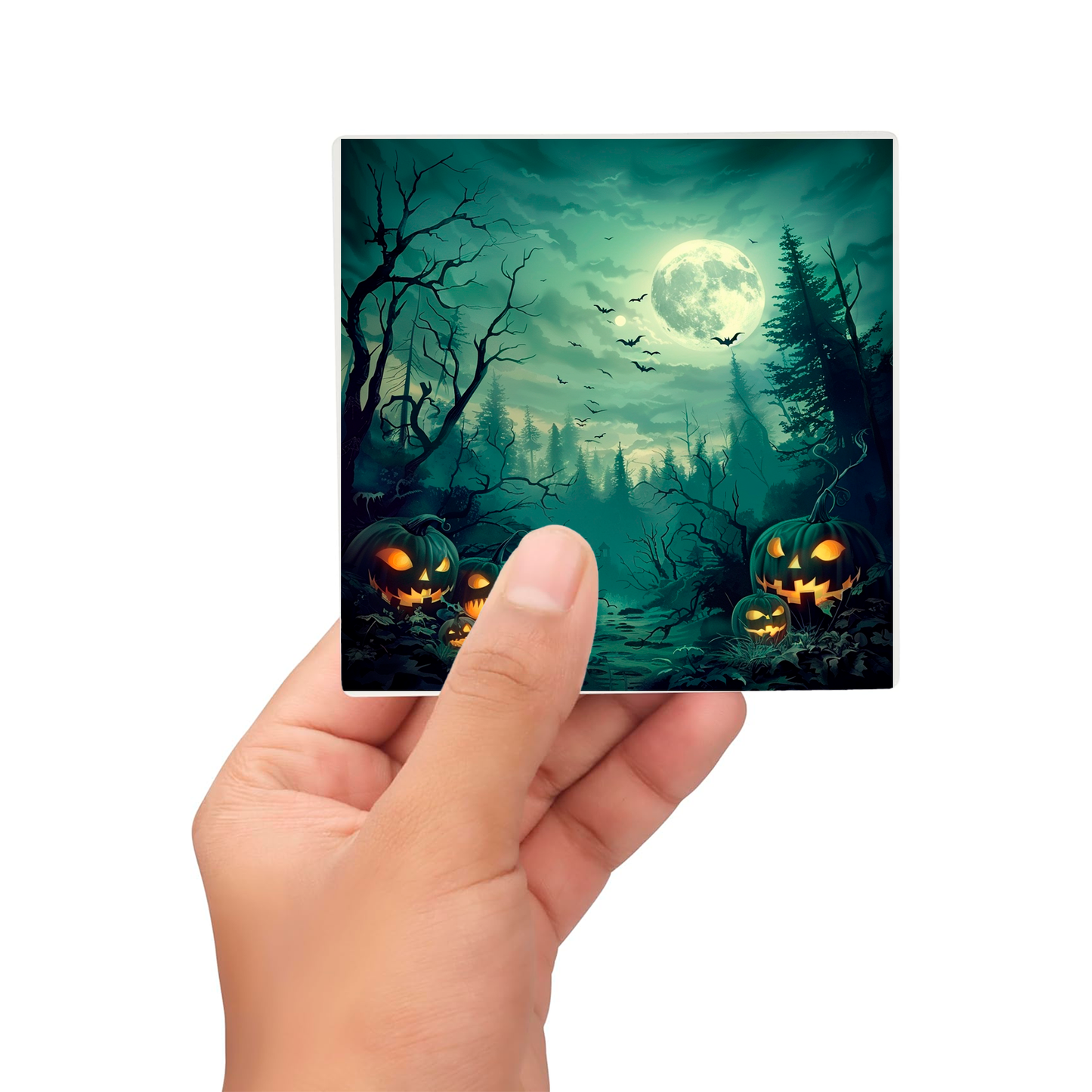 Sous Verre en céramique - Clair de Lune Hanté