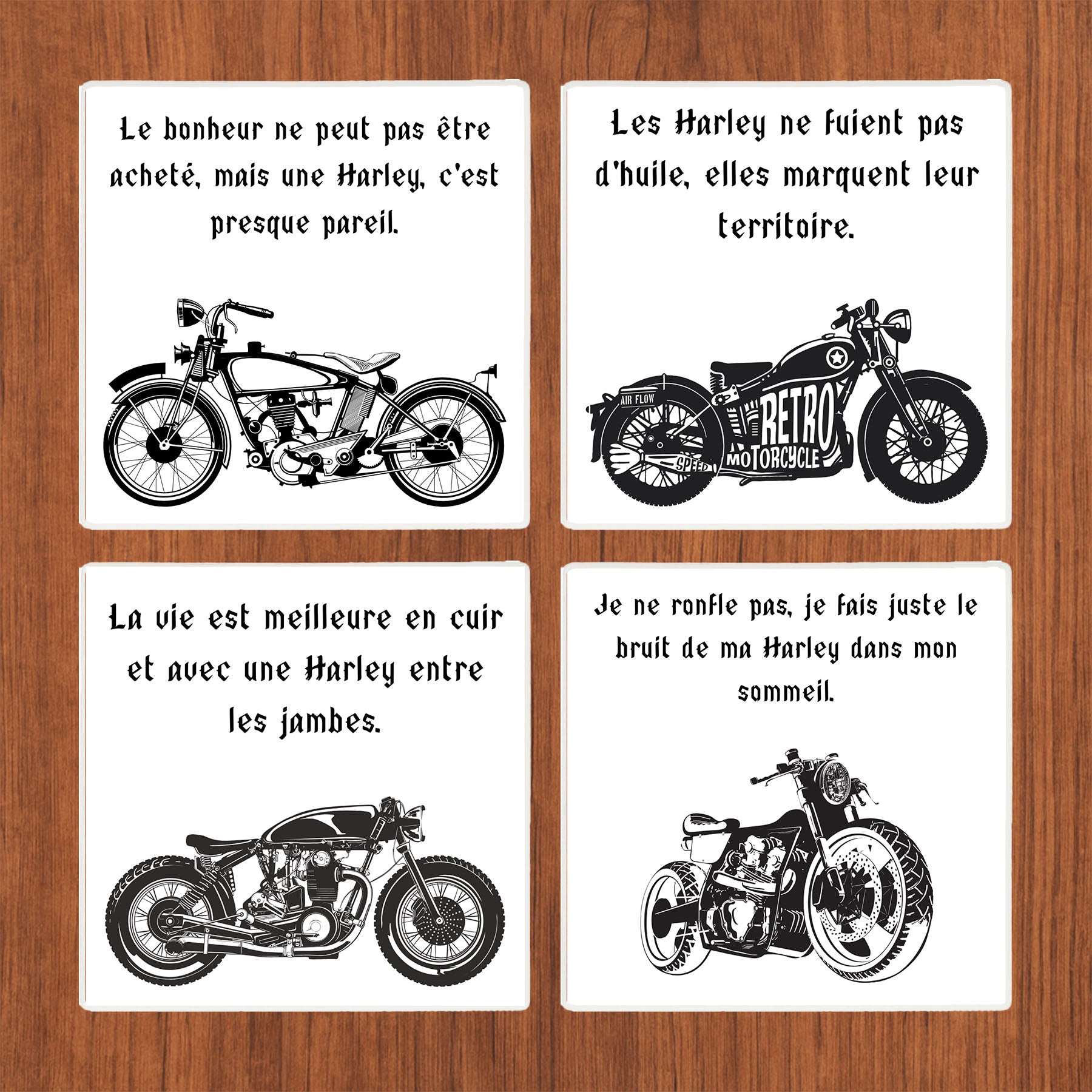 Sous-verre – Série Moto