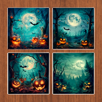 Sous Verre en céramique - Clair de Lune Hanté