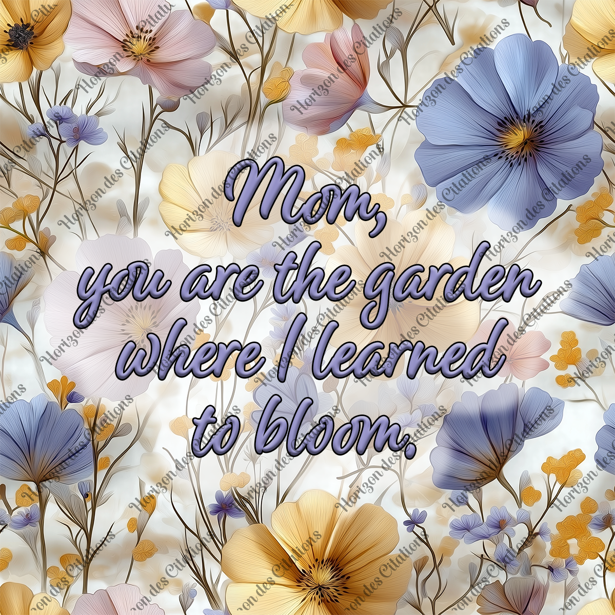 Sous verre céramique - Maman Citation 1