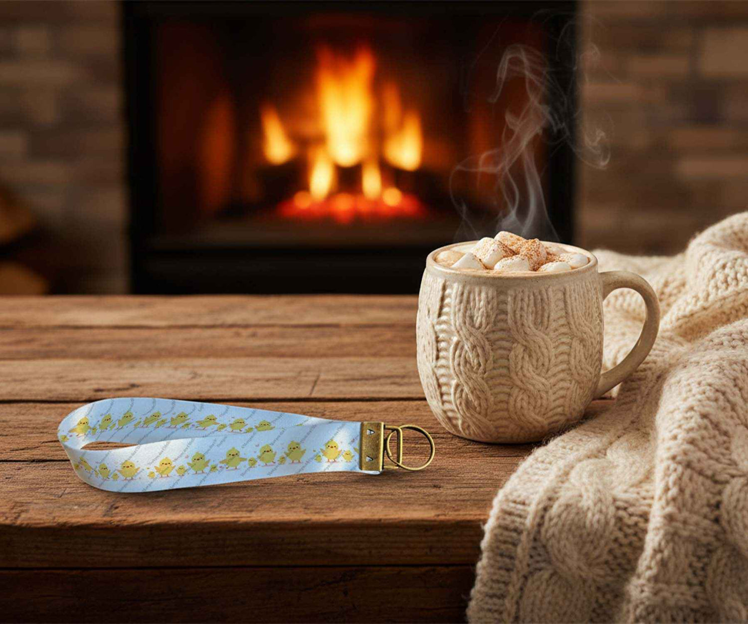 Porte-Clés en Tissu - Pâques - Poussins Mignons