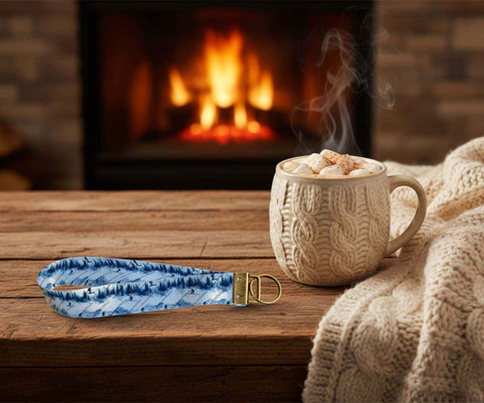 Porte-Clés en Tissu - Hiver - Passion Ski