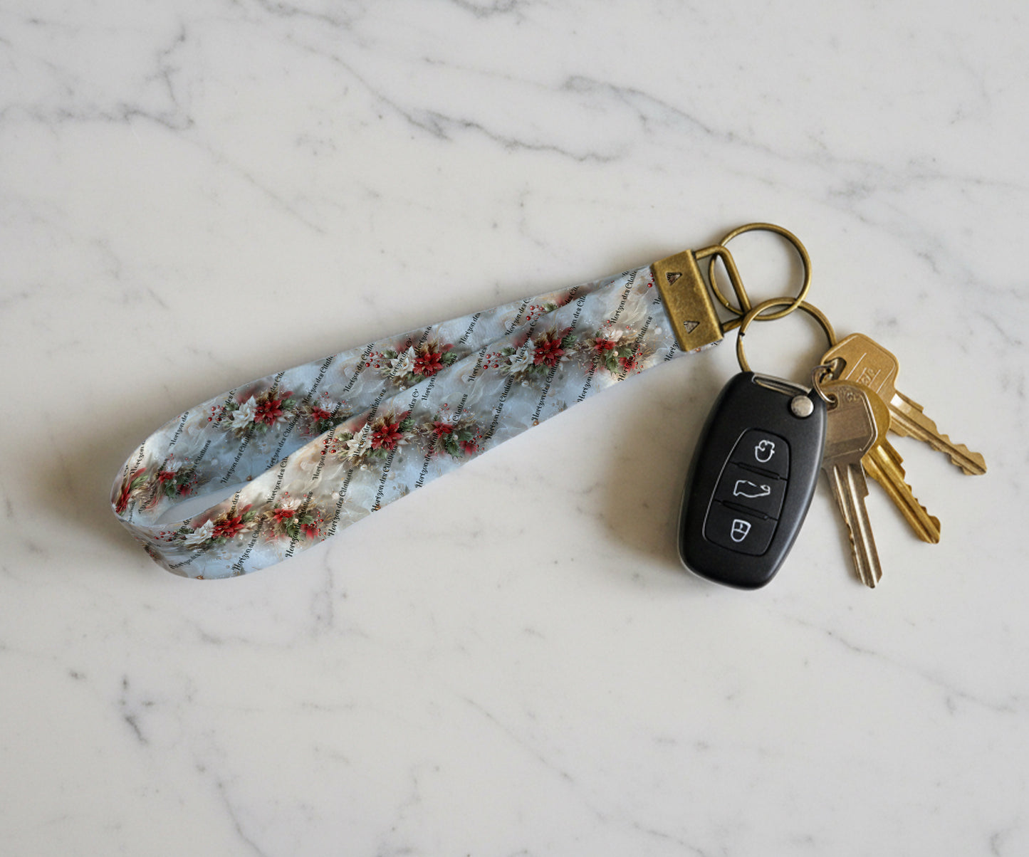 Porte Clés de poignet - Noël - Élégance de Noël