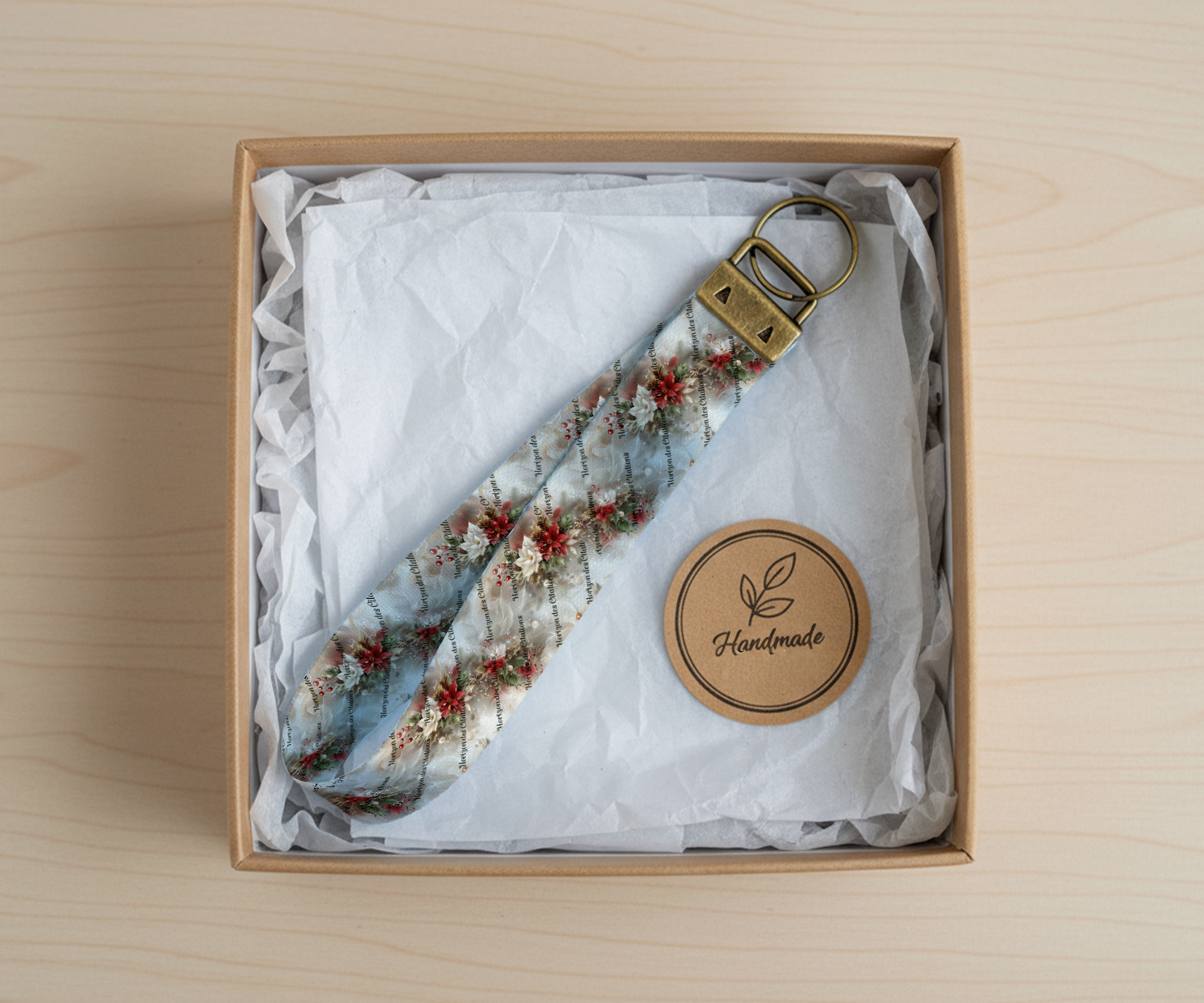 Porte Clés de poignet - Noël - Élégance de Noël