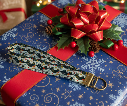 Porte Clés de poignet - Noël - Joyeux Compagnons d'Hiver