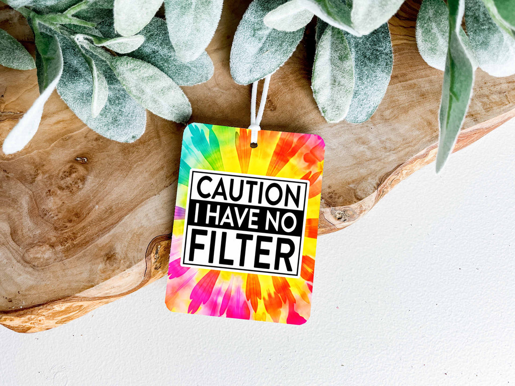 Assainisseur d'air en Feutre - Sarcasme - Caution no filter