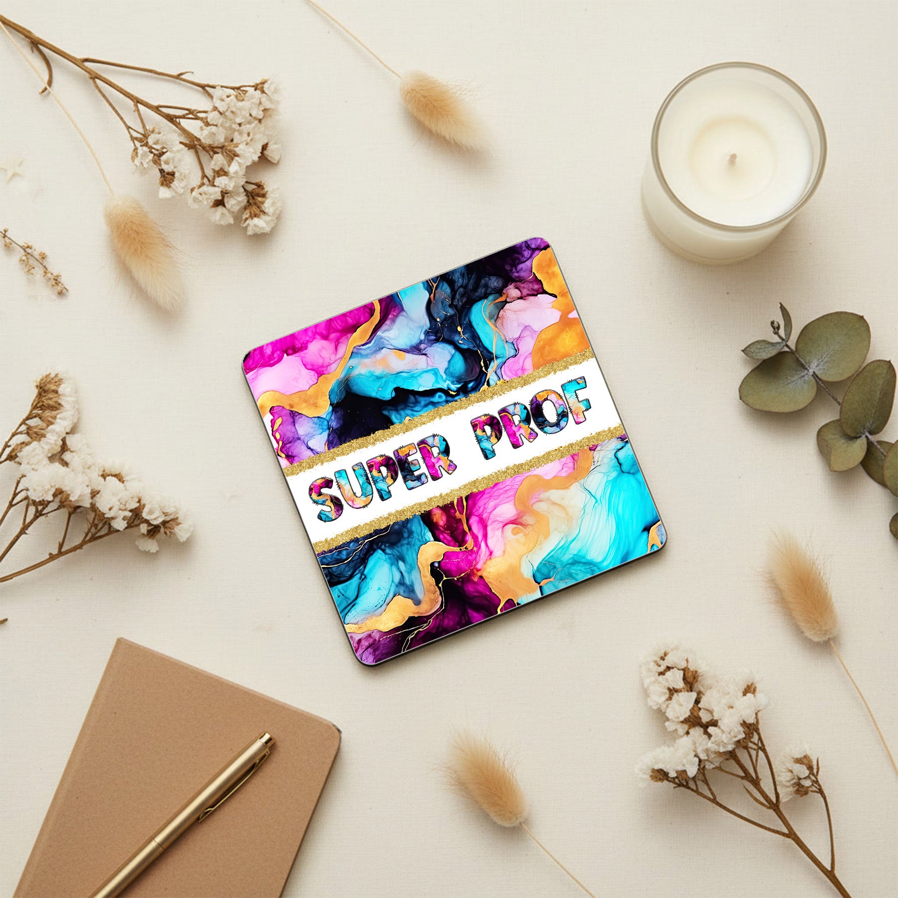 Dessous de verre 10x10 - Super Prof